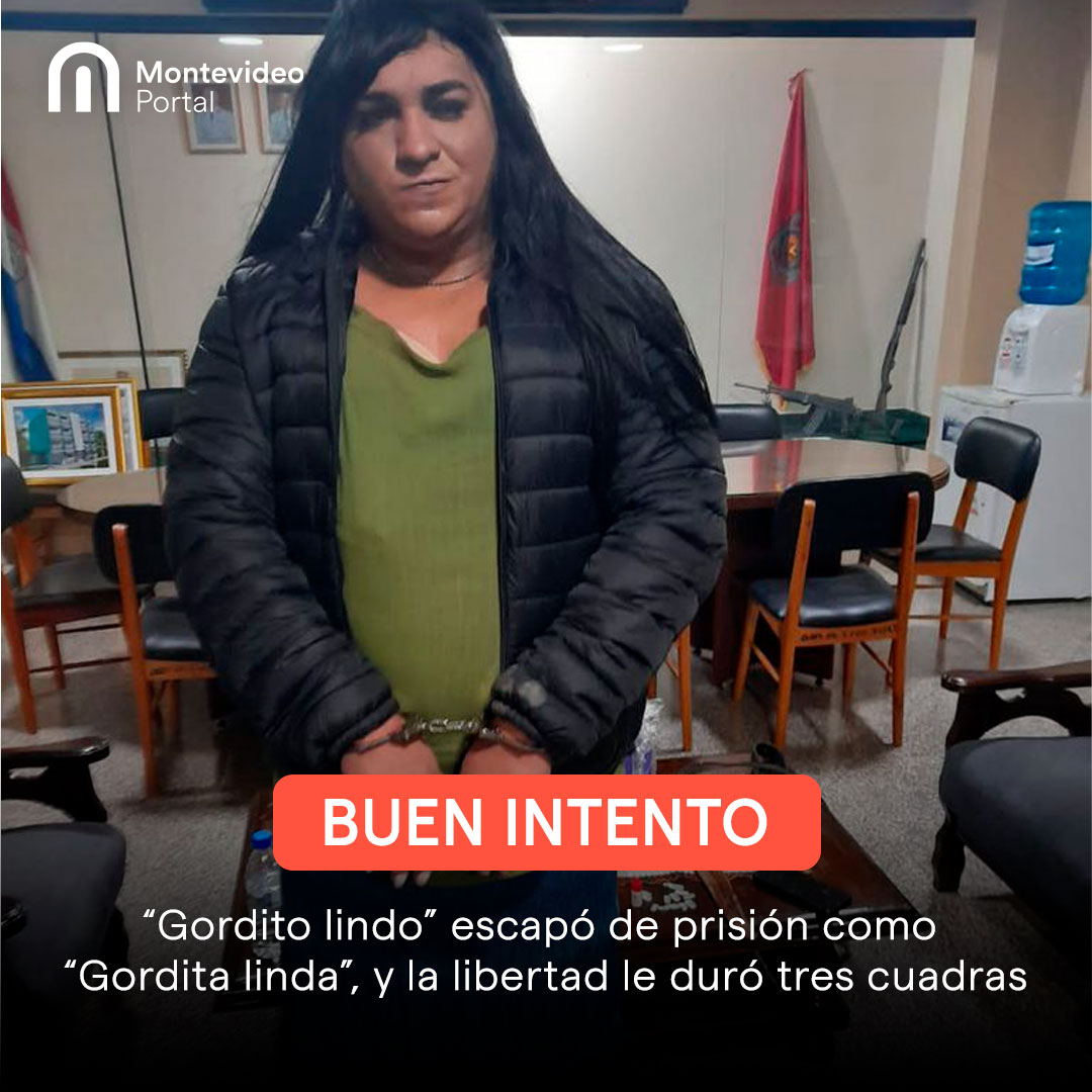 portalmvd's tweet photo. #CésarOrtiz (36), alias “Gordito lindo”, y miembro del clan delincuencial paraguayo conocido como #Rotela, se fugó del penal guaraní saliendo por la puerta principal. Iba vestido de mujer y utilizando un tapabocas. Si bien logro abandonar el predio, su fuga se descubrió. https://t.co/CRNlZDMCFu
