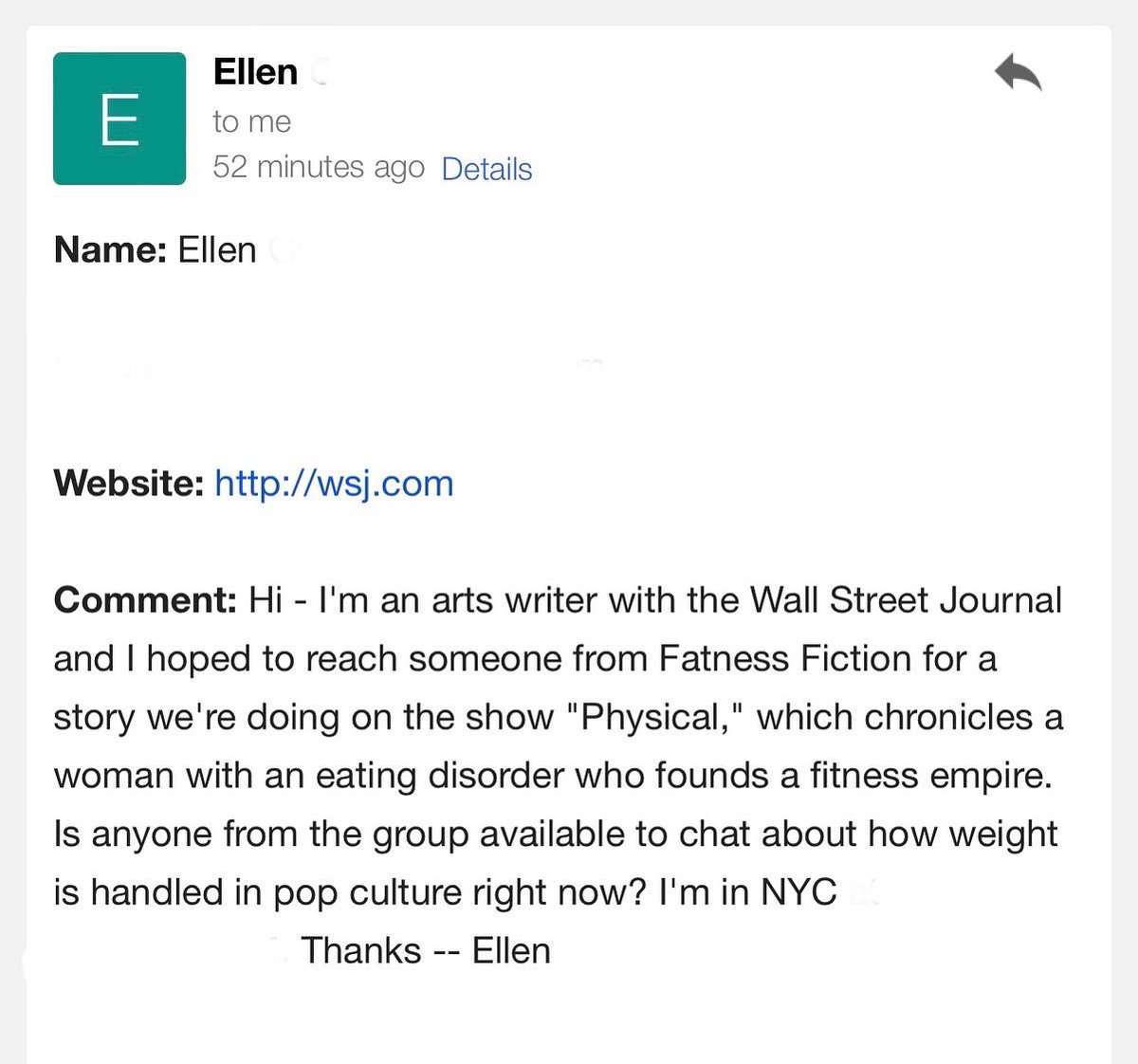 FatnessFiction's tweet photo. Manifest! ✨

Ellen was on it. Called and interviewed immediately after. Lord, I’m ready for this ride.

#FatnessFiction #PlusSizeMagic https://t.co/xD3wRv7vWT