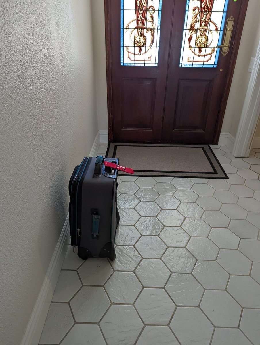 Well, I guess this is what I get when she comes in from cleaning the garage in 105 degree heat to find me hanging out eating an ice cream cone.