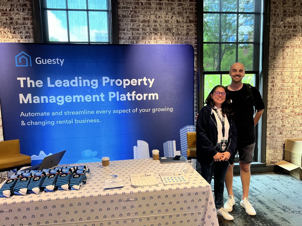 Guesty's tweet image. The #Guesty gang is having an awesome time at the #STRWealthConference! ⚡️

Can&apos;t wait for day 3 tomorrow -- be sure to stop by our booth if you haven&apos;t had the chance to yet 💙