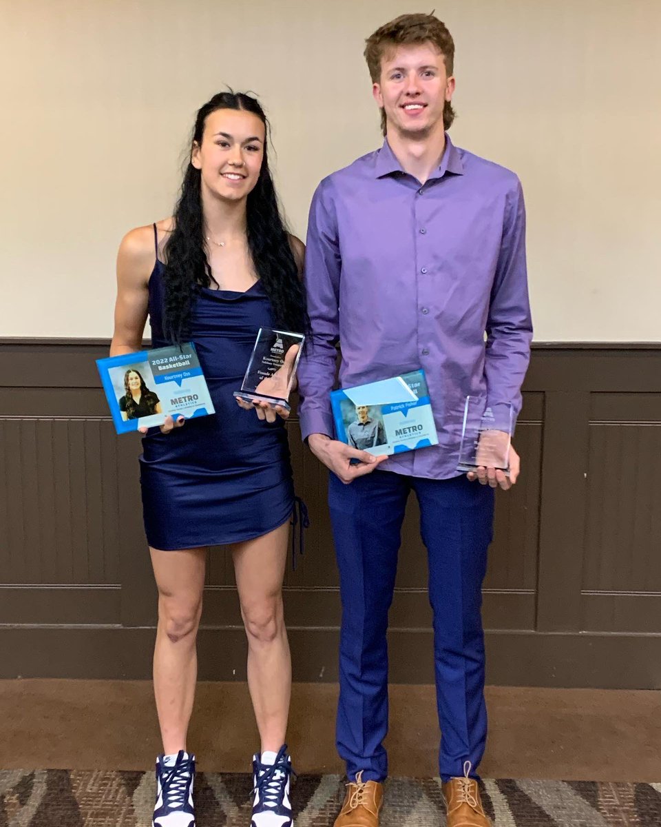 SalAthletics's tweet photo. Sabres representing big time at the @metro_athletics Luncheon today 🦾 

⚔️Kourtney Oss - Female Athlete of the Year 💥 
⚔️Patrick Fisher - Male Athlete of the Year 💥

@SalComp @eips @ShPk_News 
/1 https://t.co/wNLPVYy4yh