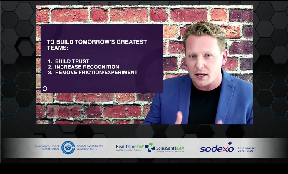 Great insights from <a href="/Termuende/">Eric Termuende</a> on how to build tomorrow's greatest teams during #NHLC2022 Closing Plenary. His summary message: "What got us here, won't get us there. But because you got here, you can get there." #CCHLeaders