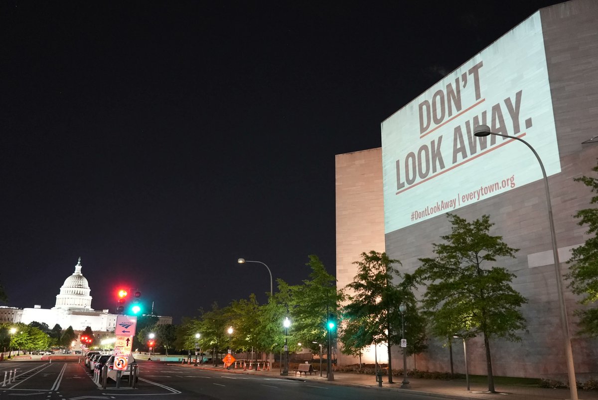 Everytown's tweet photo. The Senate cannot ignore our demands for action. We won't allow them. ⁠
⁠
We need you to make sure they #DontLookAway from our nation's gun violence crisis. Keep the pressure on. Keep calling your senators by texting BOLD to 644-33, and we'll connect you. https://t.co/wjYyvGPNln
