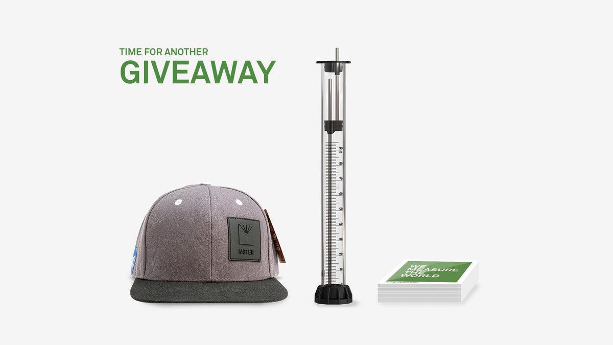 meter_env's tweet photo. Did you hear? 👂👀
We are doing a #Giveaway, 10 mini disk infiltrometers + swag kit to 10 lucky people!
HOW TO ENTER:
1⃣ Follow @meter_env on Twitter.
2⃣ Post a photo/video using #METERdatastory and mention @meter_env.
3⃣ Retweet for extra entry.
Info: https://t.co/lDoY4CAFss https://t.co/e6uM6ol7LM