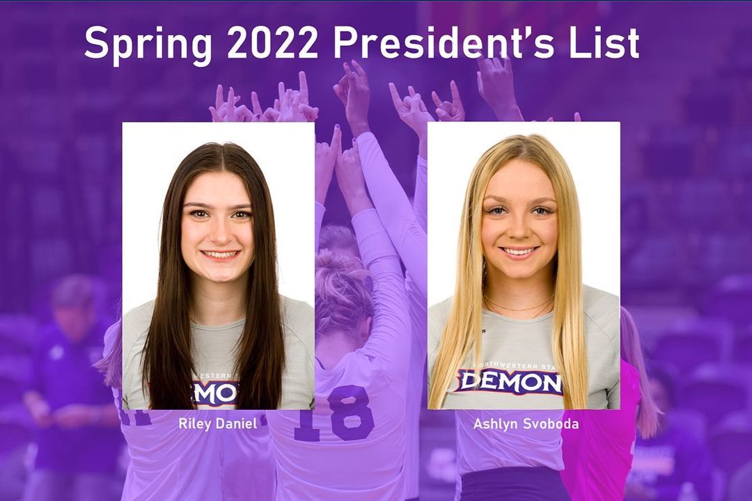 NSUDemonsVB's tweet photo. Help us congratulate our student athletes on a great spring semester! We are so proud of you! 📚💯😈🏐🤘#studentathlete #nsuvb #volleyball #nsula #forkemdemons #Y1 #PWYE https://t.co/UYOz0lbV73