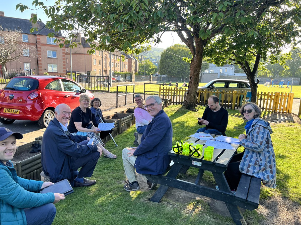 Our (almost) alfresco branch meeting, this s is what happens when the janny canny find the key.