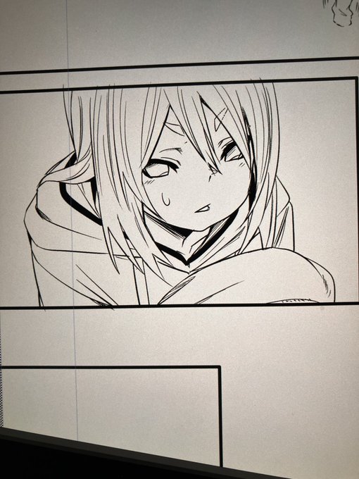 今回は瞳孔は書かない 