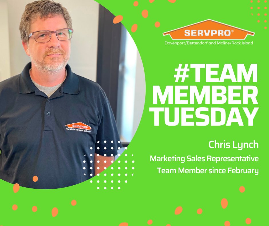 Chris is today's #TeamMemberTuesday !!