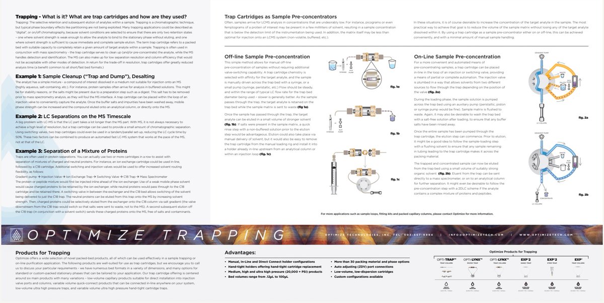 OptimizeTech's tweet image. Interested in LC Trapping (sample prep, pre-concentration, desalting, detergent removal, and more)? Join us at #ASMS2022 booth 302 to learn more.