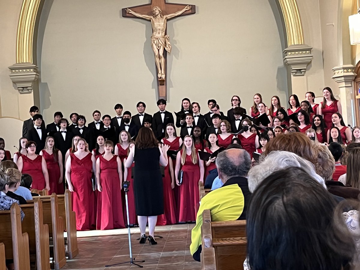 The final choir concert is now underway - my how we have missed the sounds of their voices ! ⁦<a href="/SJHighSchool/">SJHS</a>⁩ ⁦<a href="/SJHighAlumni/">Saint John High School Alumni</a>⁩