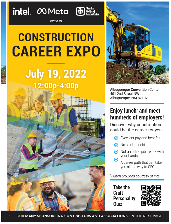 Is your company hiring? 
Buy a booth at this extraordinary Construction Career Expo for $20, or add power to bring technology to your table for $37.
lnkd.in/g3caneKb