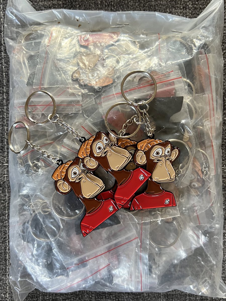 GotrillaGorilla's tweet photo. Keychains came out A1. See you all at Ape Fest https://t.co/gA0M04ehN8