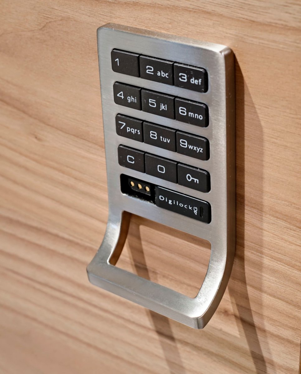 Cabinet security – handled. 🔒

Digilock from Häfele can be used as a deadbolt lock for day use with an individually selected code or as a latchbolt lock for assigned use with a permanently assigned code. It even features an integrated handle which is ADA design-friendly.