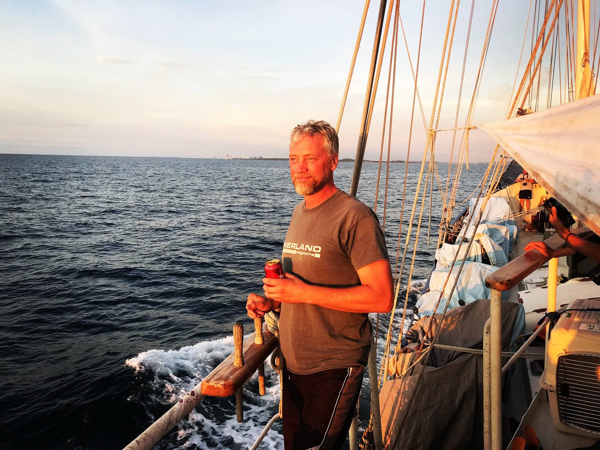 I’m looking forward to the <a href="/HorizonsUnlimit/">Horizons Unlimited</a> meet in Nakusp, BC. <a href="/elleon_wheels/">Elle West</a> and I will be there to present photos and video from our (somewhat ill fated) #motorcycle trip to South America. Here I am bravely drinking #beer aboard the #stahlratte, 2019.