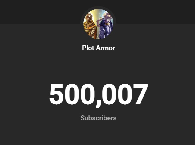 The Plot Army is now 500,000 strong! It's been quite the journey, thanks for your support so far ♥️