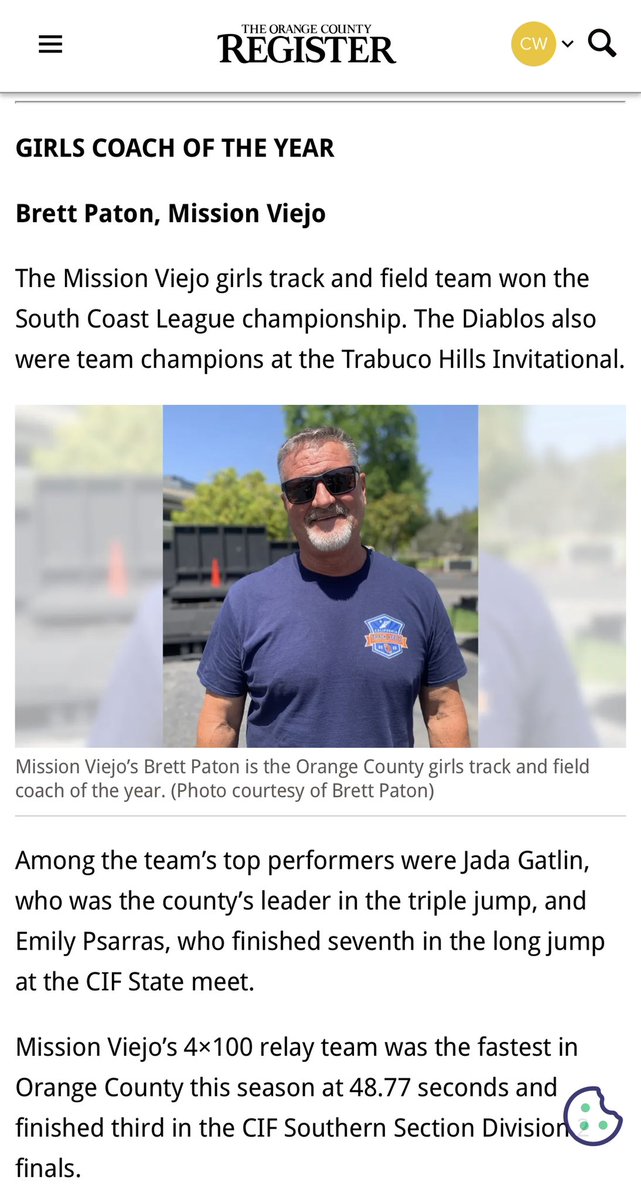 chriswatkins949's tweet photo. Congrats to @rhino86er for being named OC 🍊 girls track coach of the year! 👏👏👏 well deserved! He is a tireless dedicated worker! 💪#traditionnevergraduates ❤️💛
@diablotrack @MilesplitCA @PrepCalTrack @SteveFryer @MVHS_Diablos @USACombine @OCSportsZone @runnerspace https://t.co/8XzCSijWOz