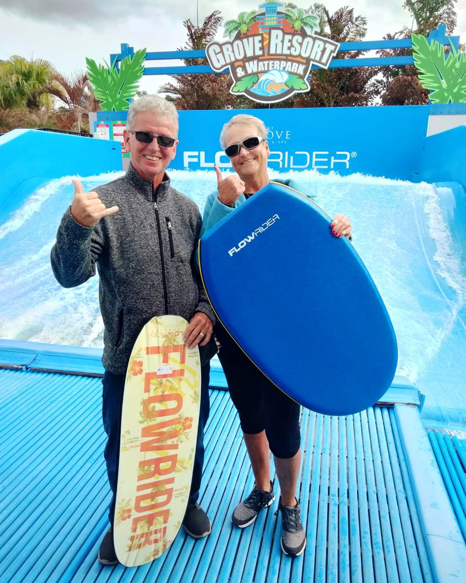 Hang 10 on our FlowRider® Double surf simulator!