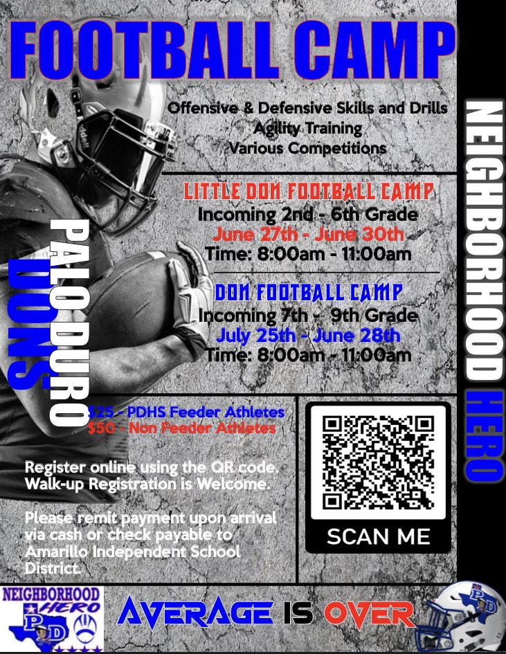 PaloDuroDonsFB's tweet photo. #NeighborhoodHero
#NorthsidePride
#AverageIsOver https://t.co/V4xhCkSxhA