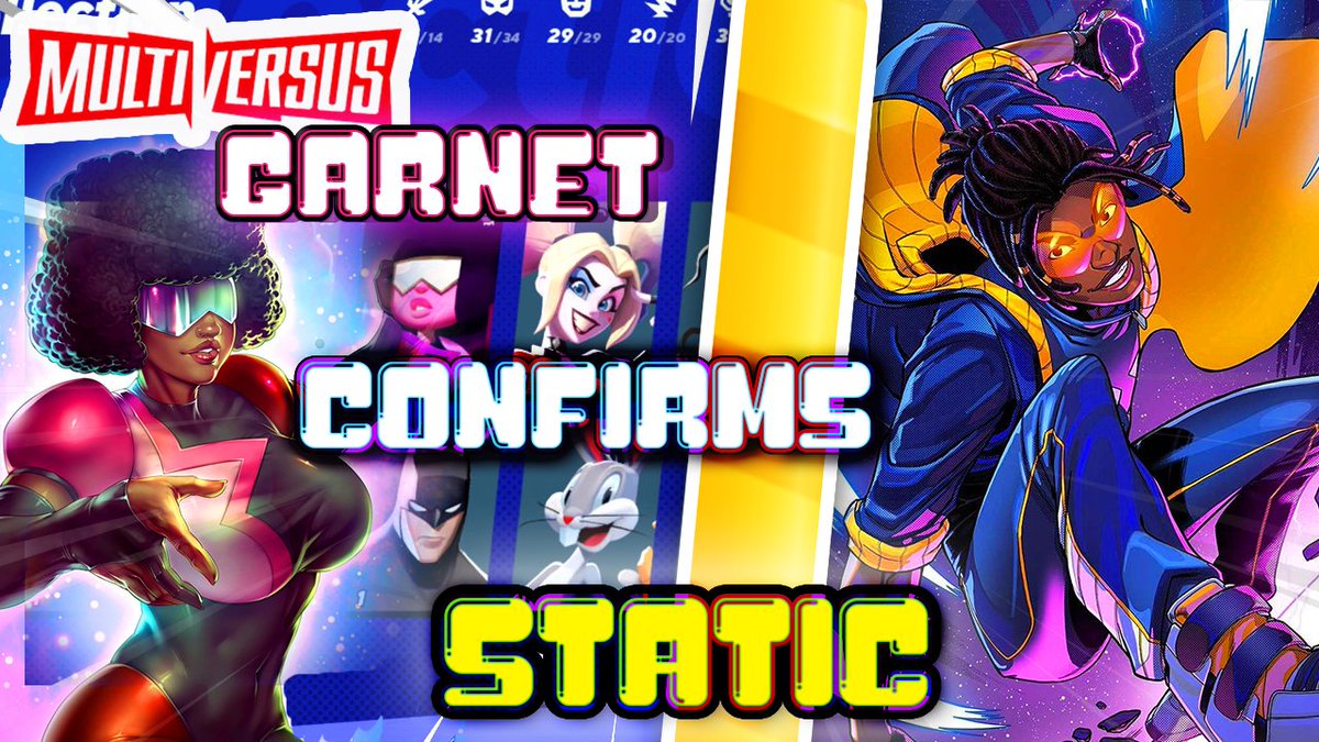 so ummm static shock is confirmed in the game...!!!! 
youtu.be/3pcbHeFjIiE 

#multiversus #gaming #garnet #staticshock #batman #superman #ps5 #xbox #nintendo