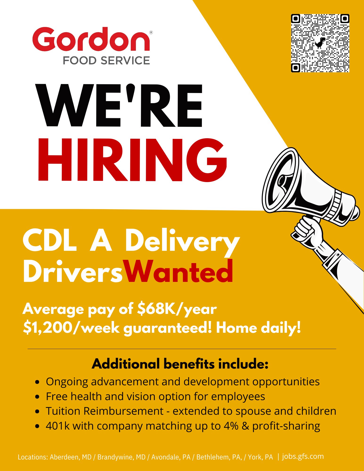 MD Department of Labor on Twitter "Gordon Food Services is offering