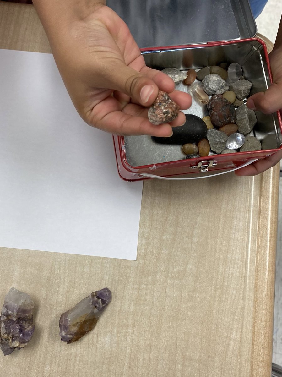 Self directed inquiry currently in our class - rocks and crystals! Some students have been collecting, exploring, and identifying different stones they have found. They even created an info guide during their daily reflection time!