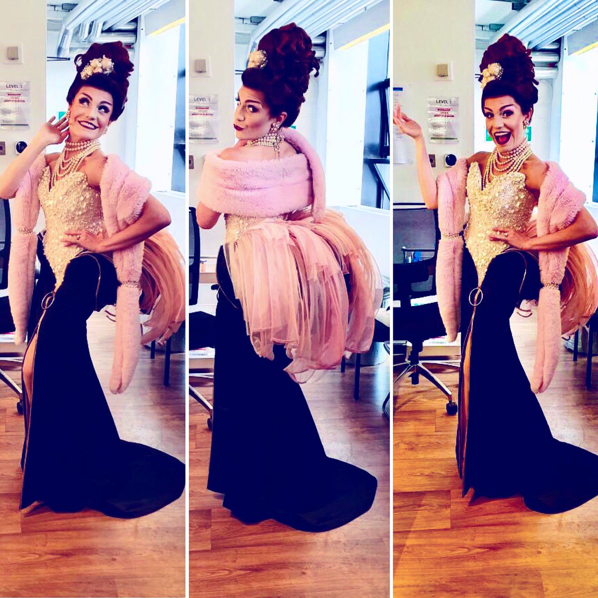 Does my bum look big in this?  
.
.
.
.
.
.
#lastweekinbelleville #alwcinderella #westend #cover #stepmotherrealness #favecossie #gillianlynnetheatre #cinderella #understudy #7showsleft