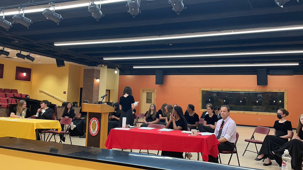 TriM induction ceremony getting ready to begin. Great job!