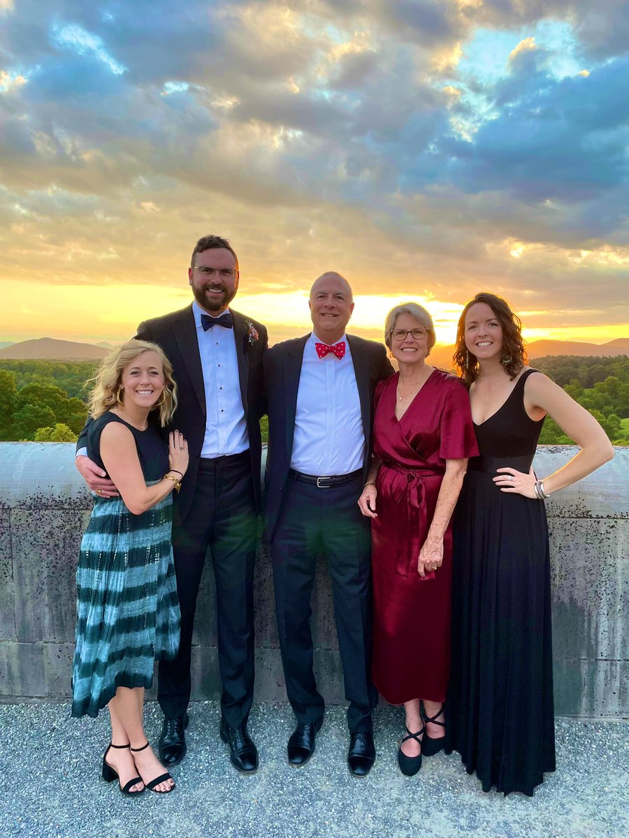 Unplugged for a few days of R&amp;R with family and friends — and married off <a href="/Mayo3MD/">James Mayo</a> to boot! #BlueRidgeMountains #Biltmore