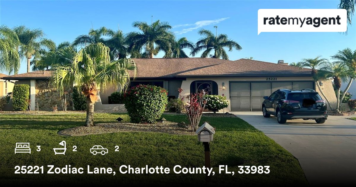 berlie1313's tweet photo. 3 🛏 2 🛀 2 🚘
📍 25221 Zodiac Lane, Charlotte County, FL, 33983

My latest sale on #ratemyagent
https://t.co/ZWVkoA4cfp https://t.co/mOyC7mbqro