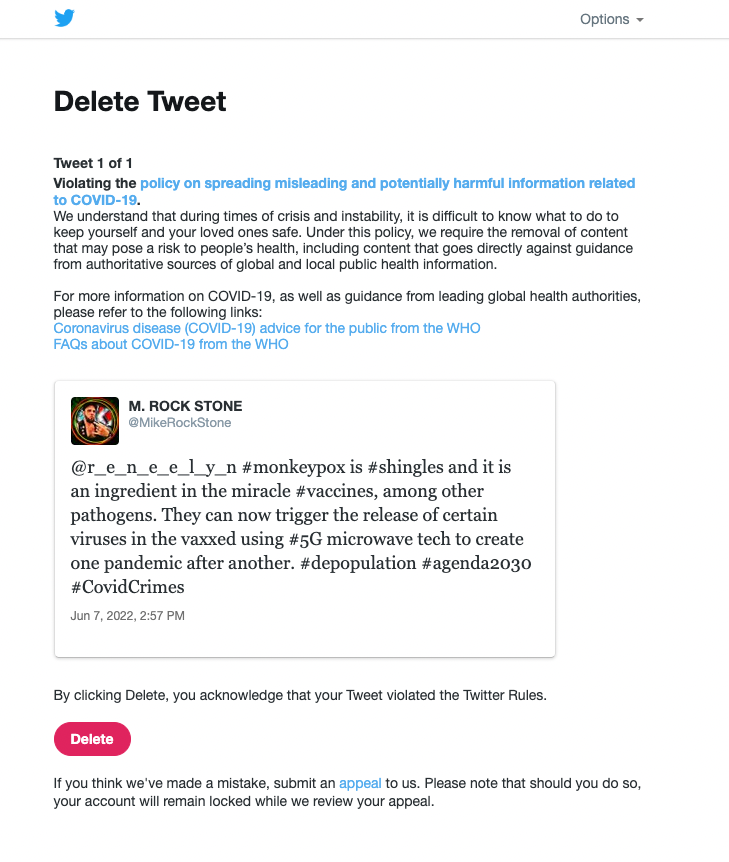 MikeRockStone1's tweet photo. Oh no! I guess you can't say \/axines + 🙊poKs + ||||/G in the same tweet. #OverTheTarget

#CENSORED #SUSPENDED #SHADOWBANNED but never shut down - this is the Rock Stone Report

https://t.co/SUeyToQ37g https://t.co/jo1AJg7H0d