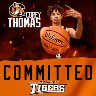 CowleyHoops's tweet photo. Excited to announce the signing of 6’10 Corey Thomas of Middle Georgia Prep. Corey is a skilled forward that can stretch the defense. He is long and mobile and has high upside. Welcome to Cowley! https://t.co/QdG9DLNxG7