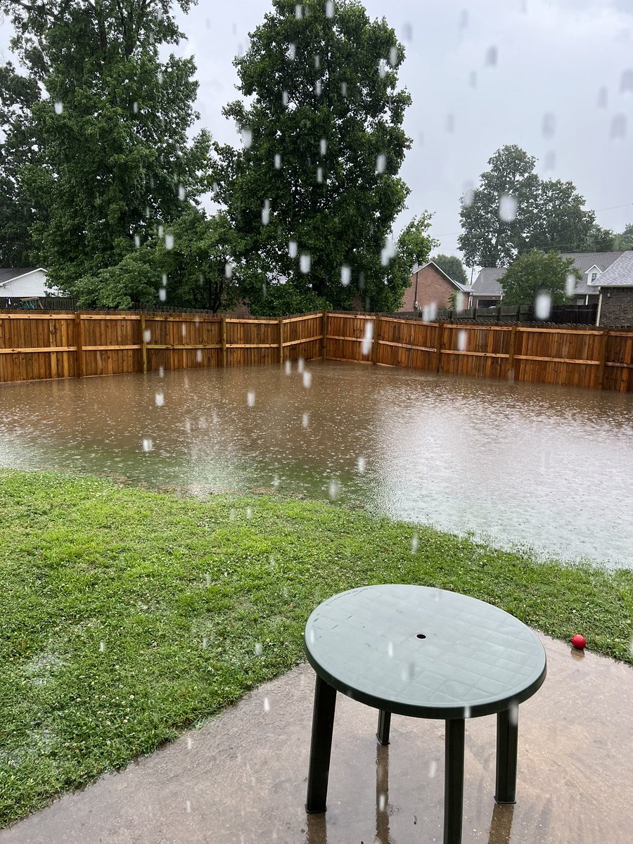 mad_scott626's tweet photo. @ryanvaughan Our dog is going to have a hay day in our new lake backyard!! My husband is hoping a fish washes up out of our ditch that is now in our road and half of the yard! https://t.co/7LTBE1COco