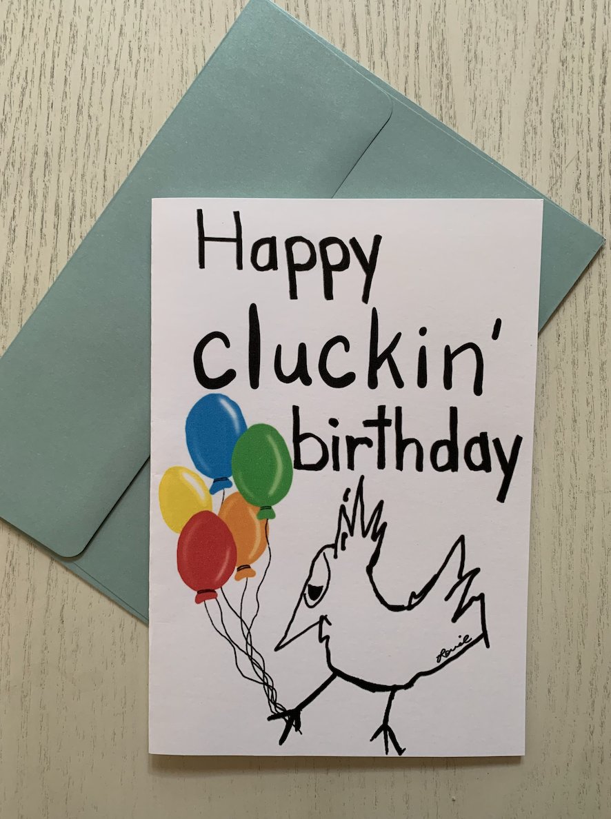 CraftedOnCanvas's tweet photo. The “Happy Cluckin’ Birthday” cards are perfect for anyone celebrating their special day. Louie is ready with poppers or balloons to bring a BIG CLUCKIN’ smile to the birthday person’s face!!!  
https://t.co/a1VADlkNzL
Louie The Chicken’s full story
https://t.co/IZhGCVnMkK https://t.co/bXSl1Am8pR