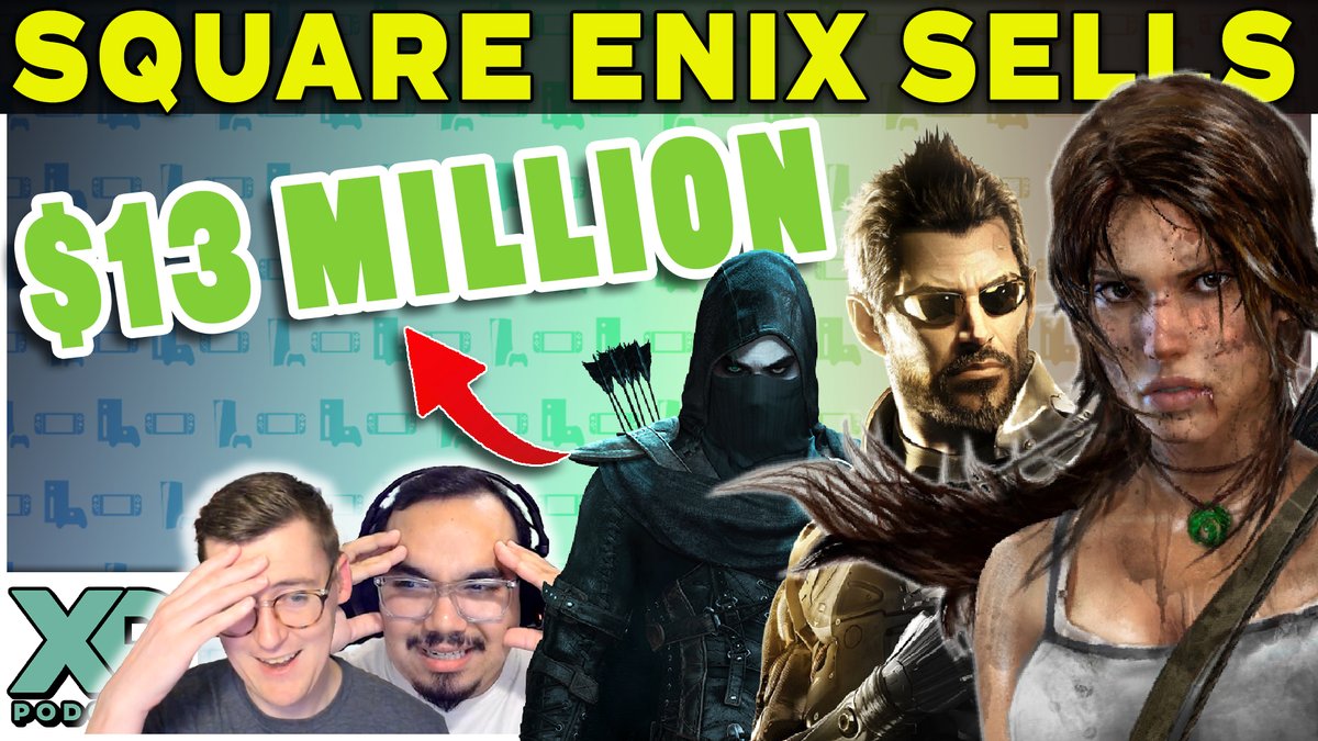 ambitiouscasual's tweet photo. Square Enix sells studios to Embracer Group for $13 Million!!!

YouTube: https://t.co/cJYdfnoe91

Podcast: https://t.co/PQpJ69sdY3

#squareenix #embracergroup #tombraider #deusex https://t.co/bV7rupdYze