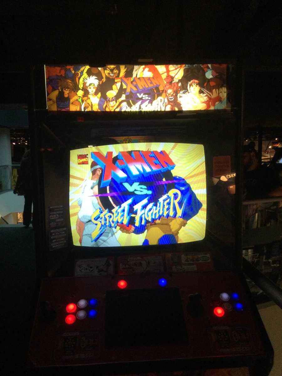 PATLANTA404's tweet photo. Here are 4 more arcade games ready for play at The Cradle Con in The Cradle of Aviation on May 14 of this year. #ArcadeTuesday #Arcade #RETROGAMING #RetroGamer #retrogames #RoboCop #MarvelvsCapcom #mspacman #XmenvsStreetFighter #Capcom #bandainamco @CradleAviation https://t.co/j59R58zpHC