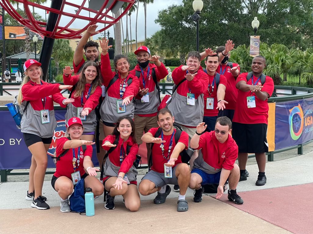 officialSOFL's tweet photo. Hey @TimTebow we spotted a #gatorchomp at the @2022USAGames 🐊🧡💙
#teamflorida #specialolympics #unifiedpartners #inclusion https://t.co/Pc2y4Gqmru