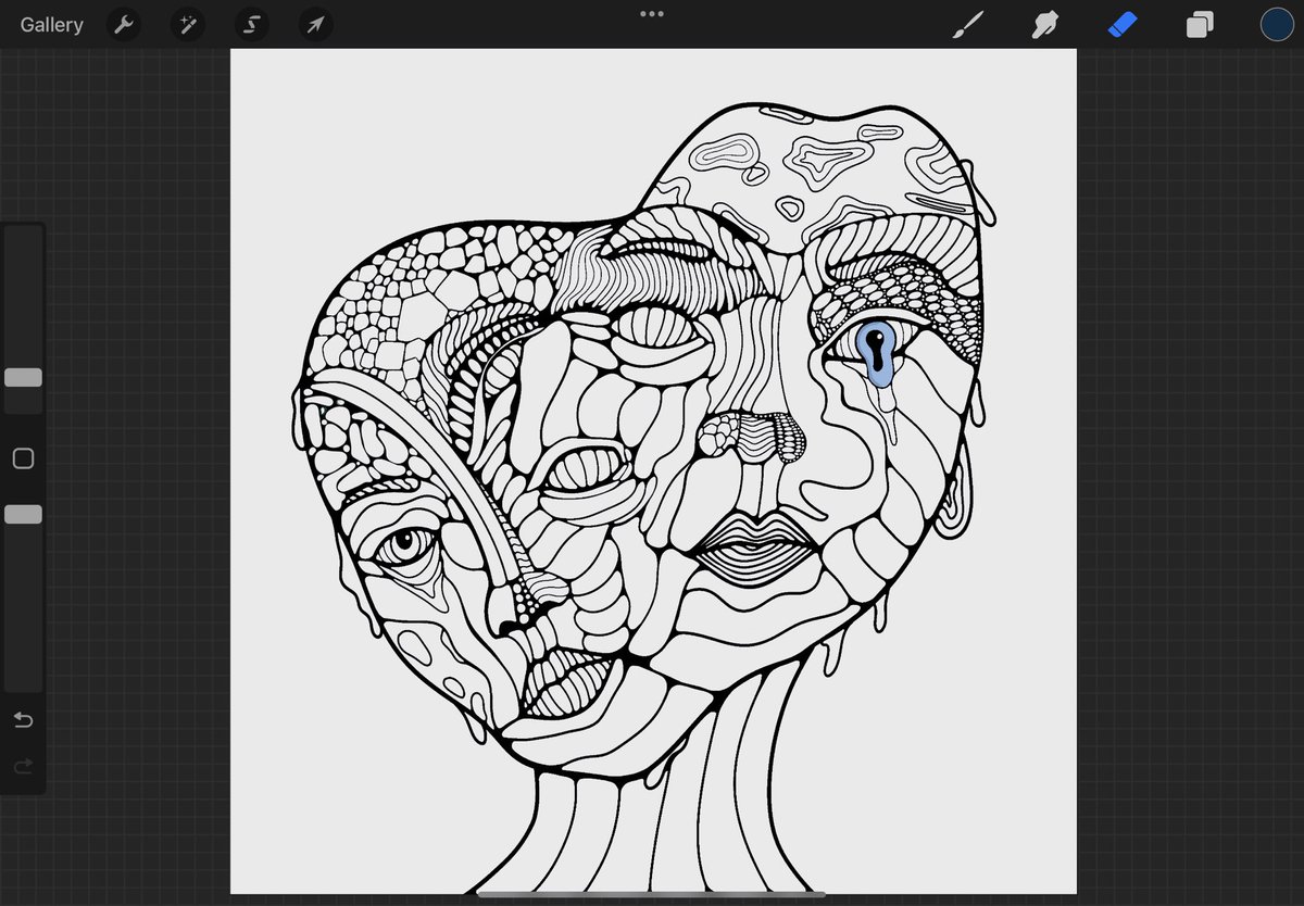 Carolynft_eth's tweet photo. Sketch &amp; Final of Dazed for Days Dropping Soon 🖤 

#NFTCommunity #NFTartist https://t.co/5YnnsQP1CP