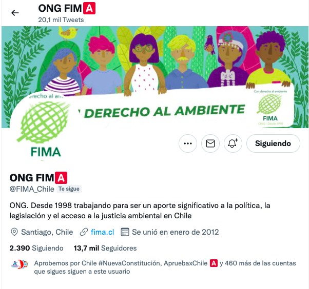 girando's tweet photo. Si UD. Sigue a @FIMA_Chile y @ConstEcologica (en cualquier red social) recuerde activar las notificaciones, para que sepa todas las cosas interesantes que publicamos siempre. #medioambiente #ongfima #constitucionecologica #ApruebaxChile https://t.co/5FXLl5fYWn