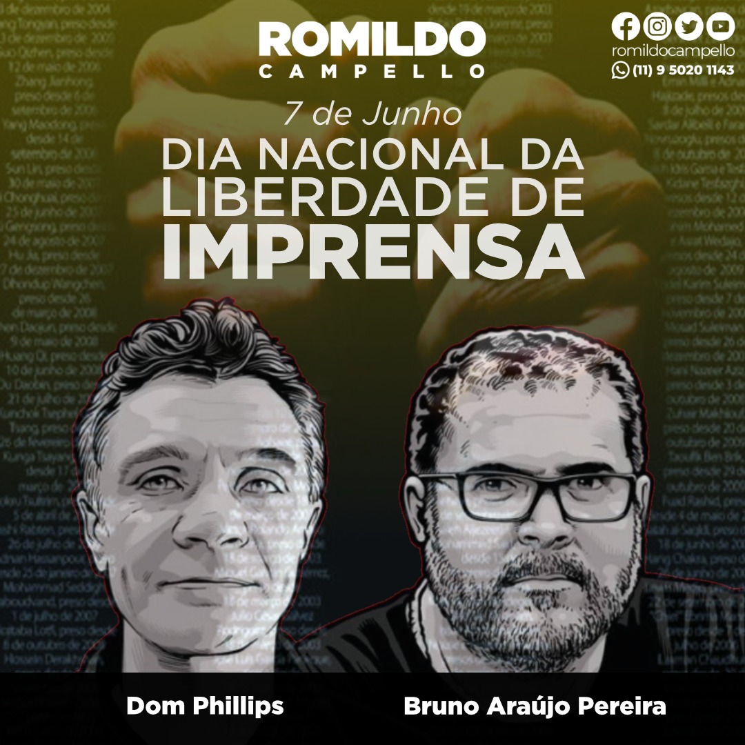 romildocampello's tweet photo. Hoje, é dia da liberdade de imprensa. E, infelizmente, não é possível celebrar. É de extrema importância que todos os recursos sejam colocados a disposição para que encontrem Bruno e Dom. E que, em um futuro próximo, os profissionais da área de imprensa não precisem mais temer. https://t.co/PLFJQ991d2