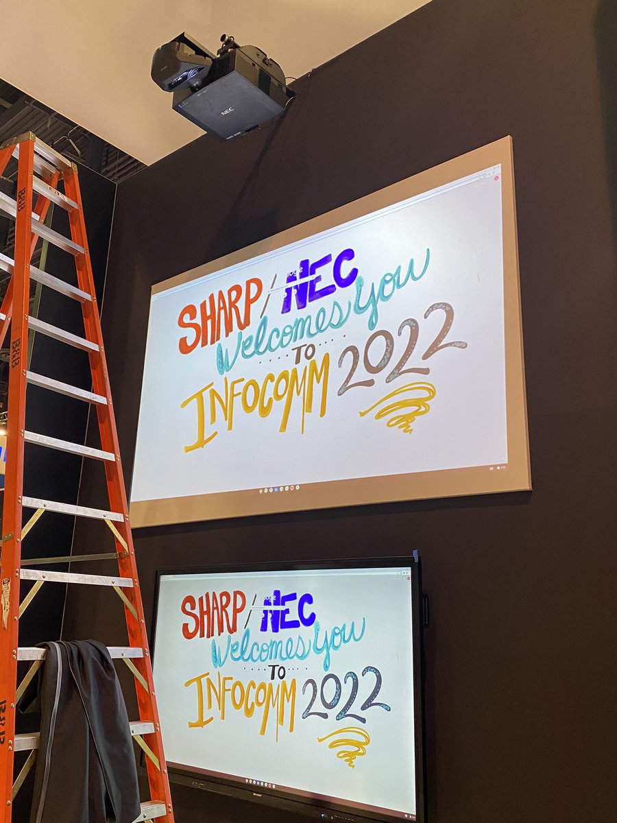 SharpBusinessUS's tweet photo. Everything is coming together! We canโt wait for the first day of #InfoComm22 tomorrow.
Make sure to visit Sharp/NEC Booth #N2305 North Hall. #SharpNECInfoComm @Sharp_Business @Sharp_Canada https://t.co/lODQc23RK8
