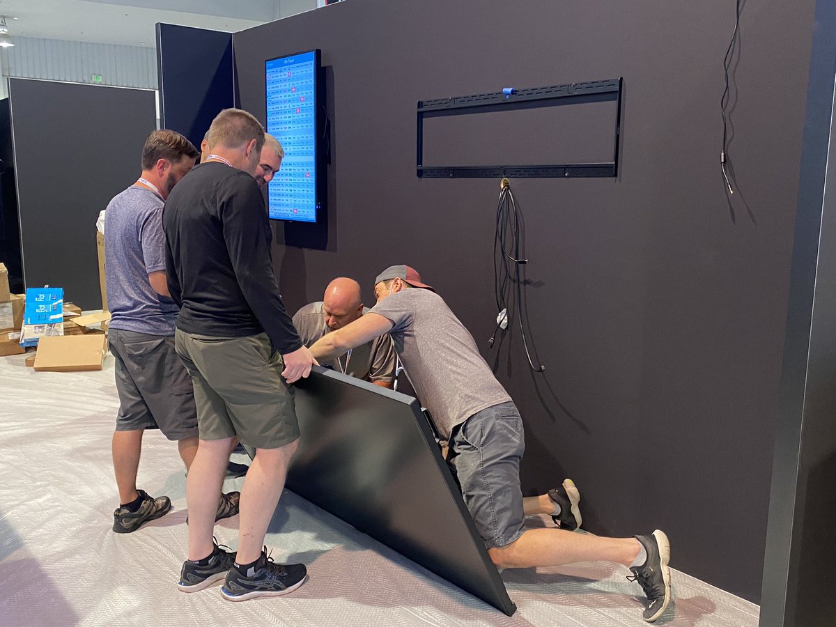 SharpBusinessUS's tweet photo. Everything is coming together! We canโt wait for the first day of #InfoComm22 tomorrow.
Make sure to visit Sharp/NEC Booth #N2305 North Hall. #SharpNECInfoComm @Sharp_Business @Sharp_Canada https://t.co/lODQc23RK8