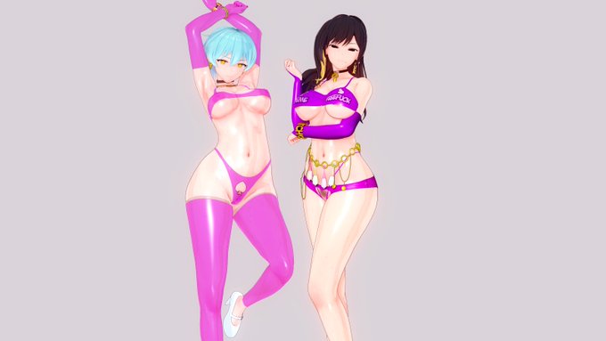 指定司書のみなさんから窘められるもまだまだやめるつもりのないアンジェラさんと、
私がお前と共に立とうとか言って自分もドスケベ衣装を着込むビナーさんです 