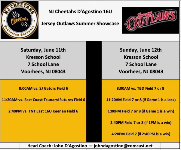 NJ Cheetahs D’Agostino tweet media