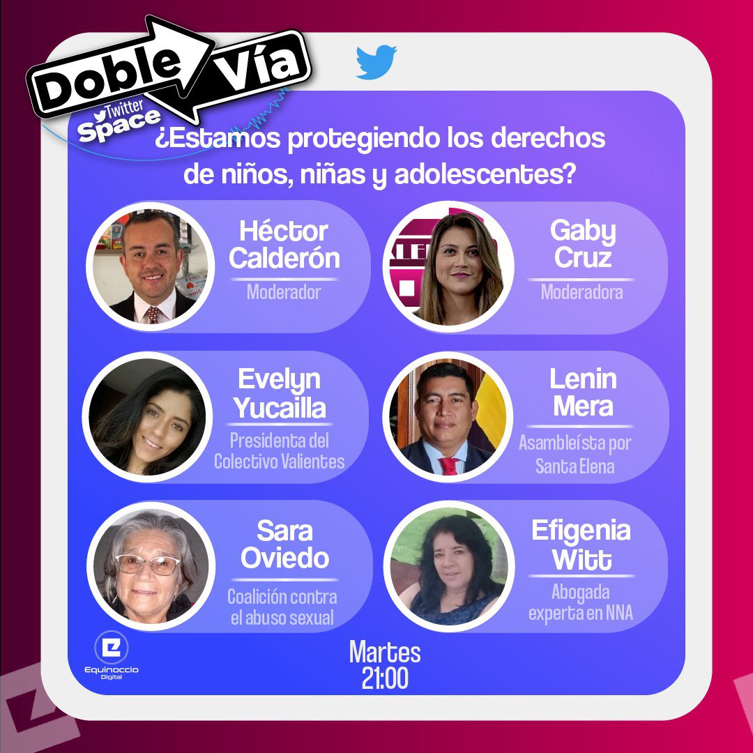 HectorFCalderon's tweet photo. El Estado le queda debiendo a los niños, niñas y adolescentes víctimas de violencia y abuso. No ha existido la voluntad política  para modificar estructuras de impunidad, apatía y revictimizacion. Gracias @eveyucailla @lenin_mera @EfigeniaWitt por sus aportes #DobleVíaSpace https://t.co/YZDTgjMf3G