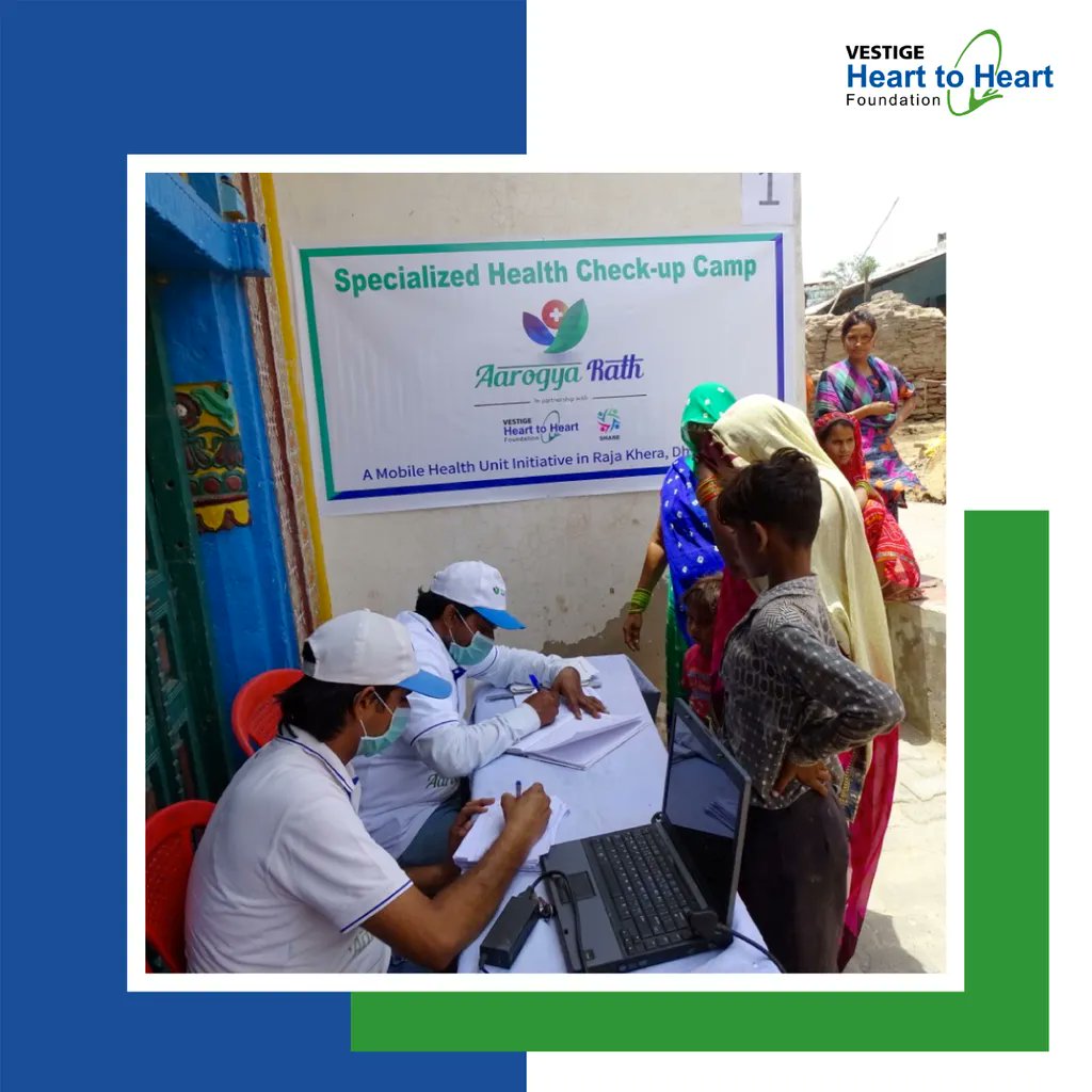 Vestigeh2h's tweet photo. Our volunteers travelled in their Mobile Health Units to conduct special health check ups across 70 villages in Rajasthan. https://t.co/7hIkFuqxmT