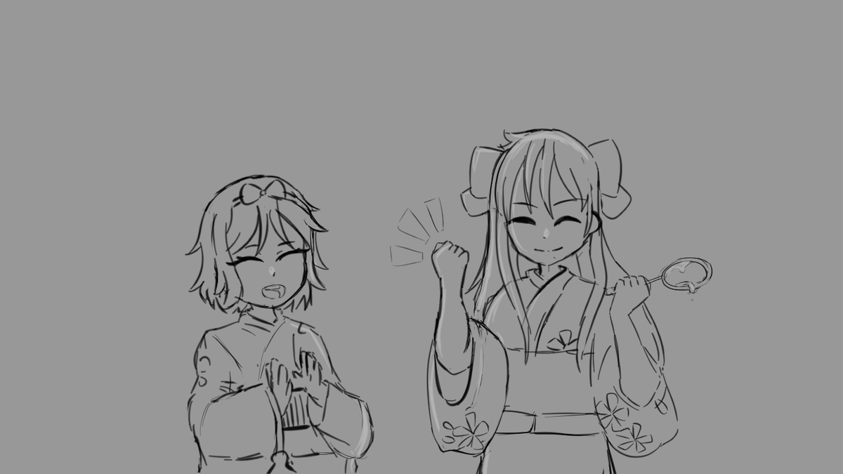 haruchanillust's tweet photo. sketch is from today! and the colour is from 2 years ago... one day ill do the background for the redraw bahah https://t.co/9HaU9P7Qyb