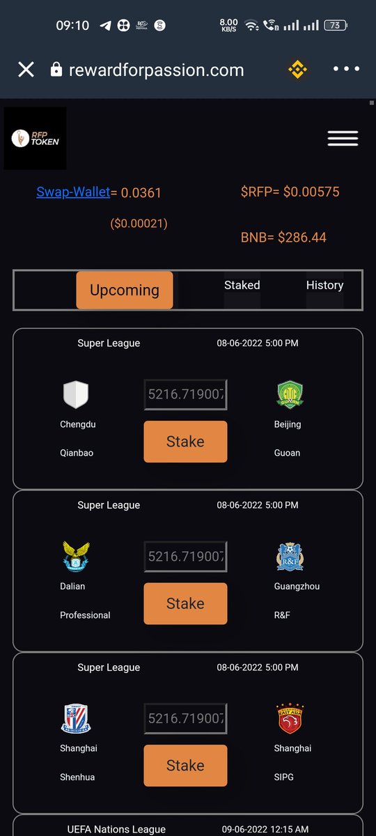 <a href="/2orMoreGoals/">@2orMoreGoals</a> #Betting  with #RFP is far better than #betting with #Fiat.#Stake on your favorite team with #RFP and get massive #rewards with the team performance but not with outcome of the match. Here fans always wins #stake2earn <a href="/cz_binance/">CZ 🔶 BNB</a> <a href="/elonmusk/">Elon Musk</a> <a href="/binance/">Binance</a> #football #NFL <a href="/reward_Passion/">RewardForPassion</a>