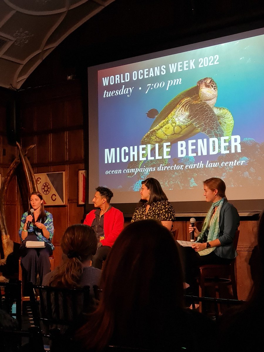 @EarthLawCenter An inspiring event, filling the room with optimism for the future of the rights of the ocean. 
@OurWorldUW @ExplorersClub #OceanRights