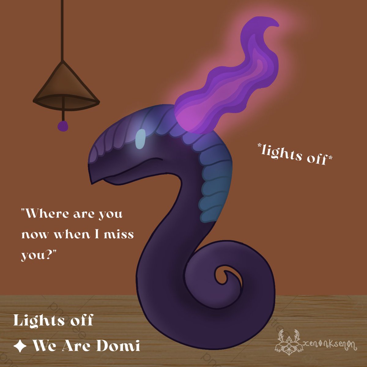 chromaghazt_'s tweet photo. A few months ago I made a drawing based off the song "Lights Off" (@WeAreDomi) when there was a blackout in my house, now I made it into a digital artwork. https://t.co/el4BwHxBKO