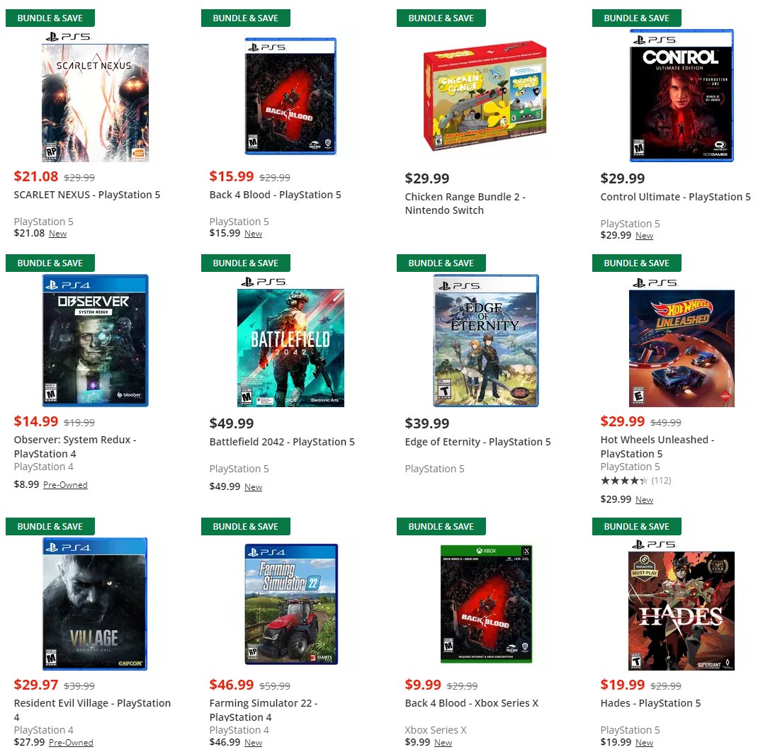 Wario64 on Twitter "Buy 2 Get 1 free select new games at GameStop